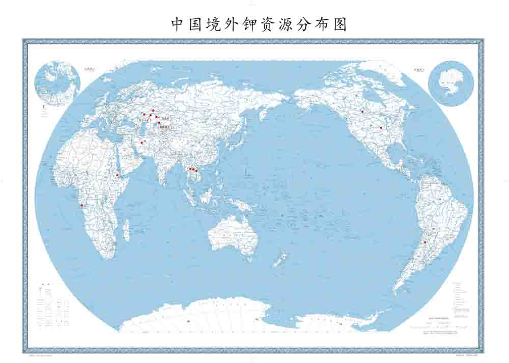 中国境外钾资源分布图